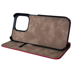 Mike Galeli -  iPhone 15 PRO MAX Etui cuir MARC Rosso