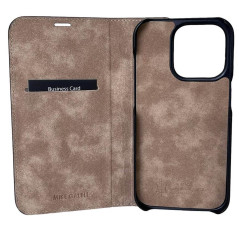 Mike Galeli -  iPhone 15 PRO MAX Etui cuir MARC Peaches N'Cream