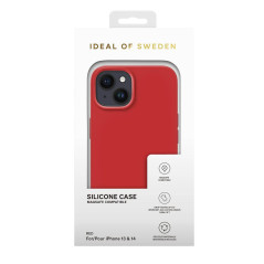 iDeal of Sweden - iPhone 14/iPhone 13 Coque Silicone MagSafe Rosso