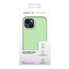 iDeal of Sweden - iPhone 14/iPhone 13 Coque Silicone MagSafe Mint pic3
