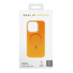 iDeal of Sweden - iPhone 14 PRO Coque Clear Case MagSafe Orange Spritz pic3
