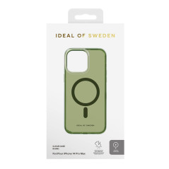 iDeal of Sweden - iPhone 14 PRO MAX Coque Clear Case MagSafe Khaki pic3