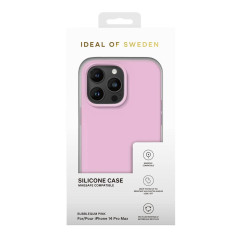 iDeal of Sweden - iPhone 14 PRO MAX Coque Silicone MagSafe Bubblegum Pink pic1