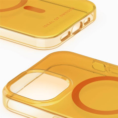 iDeal of Sweden - iPhone 15 Coque Clear Case MagSafe Orange Spritz pic2