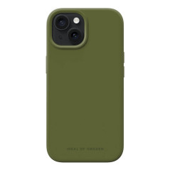 iDeal of Sweden - iPhone 15 Coque Silicone MagSafe Khaki