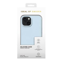 iDeal of Sweden - iPhone 15 Coque Silicone MagSafe Light Blue (Blu)