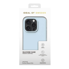 iDeal of Sweden - iPhone 15 PRO Coque Silicone MagSafe Light Blue (Blau)