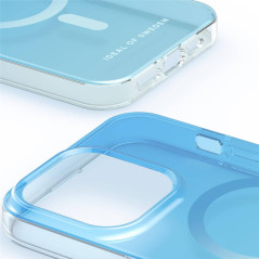 iDeal of Sweden - iPhone 15 PRO MAX Coque Clear Case MagSafe Light Blue (blu)
