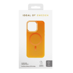 iDeal of Sweden - iPhone 15 PRO MAX Coque Clear Case MagSafe Orange Spritz pic3
