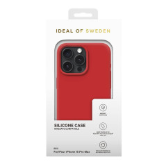 iDeal of Sweden - iPhone 15 PRO MAX Coque Silicone MagSafe Red