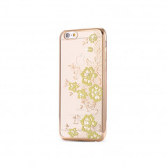 Coque silicone gel FLOWERS Apple iPhone 6/6S Vert