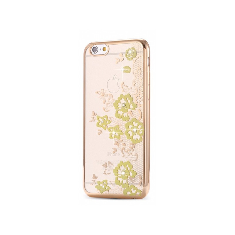 Coque silicone gel FLOWERS Apple iPhone 6/6S