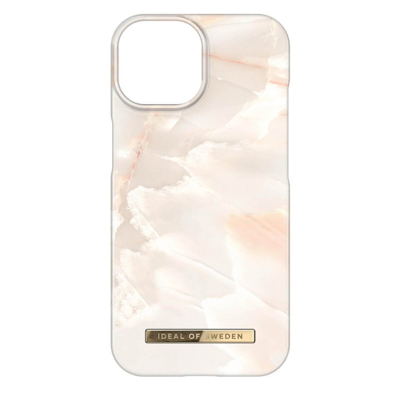 iDeal of Sweden - iPhone 15 Coque Rose Pearl Marble