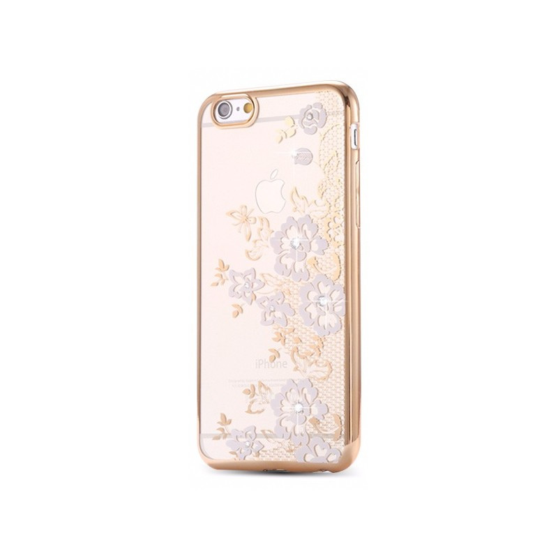 Coque silicone gel FLOWERS Apple iPhone 6/6S Plus