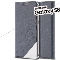 Etui folio Floveme Geometric Series Samsung Galaxy S8 Gris