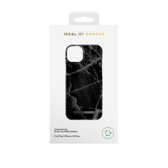 iDeal of Sweden - iPhone 15 Plus Coque Black Thunder Marble pic1