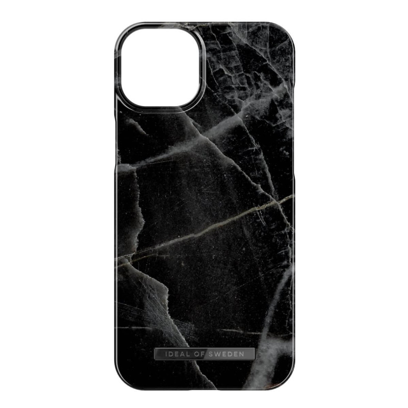 iDeal of Sweden - iPhone 15 Plus Coque Black Thunder Marble
