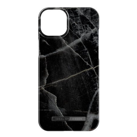 iDeal of Sweden - iPhone 15 Plus Coque Black Thunder Marble