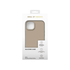 iDeal of Sweden - iPhone 15 Plus Coque Silicone Beige