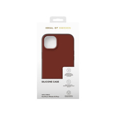 iDeal of Sweden - iPhone 15 Plus Coque Silicone Dark Amber