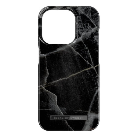 iDeal of Sweden - iPhone 15 PRO Coque Black Thunder Marble