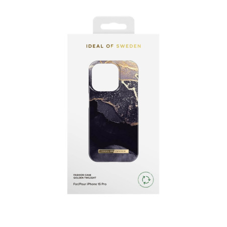 iDeal of Sweden - iPhone 15 PRO Coque Golden Twilight Marble