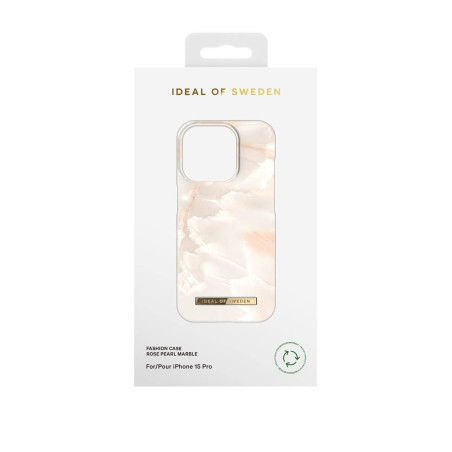 iDeal of Sweden - iPhone 15 PRO Coque Rose Pearl Marble
