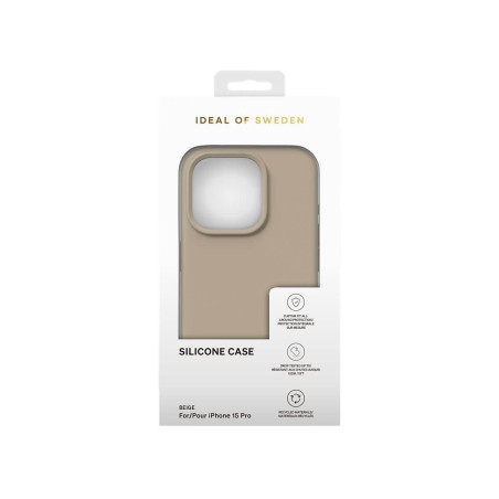 iDeal of Sweden - iPhone 15 PRO Coque Silicone Beige