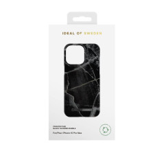 iDeal of Sweden - iPhone 15 PRO MAX Coque Black Thunder Marble