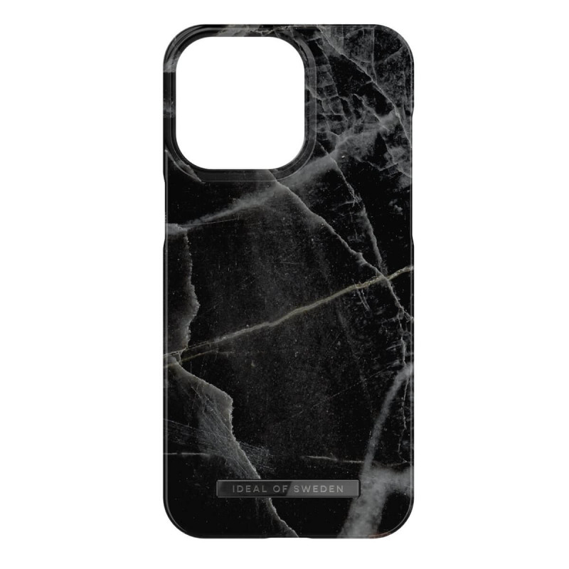 iDeal of Sweden - iPhone 15 PRO MAX Coque Black Thunder Marble