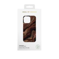 iDeal of Sweden - iPhone 15 PRO MAX Coque Dark Amber Marble