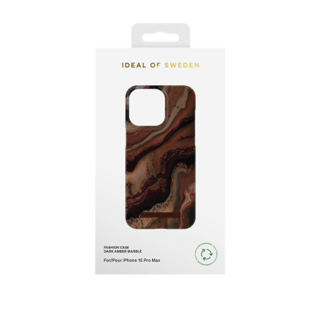 iDeal of Sweden - iPhone 15 PRO MAX Coque Dark Amber Marble