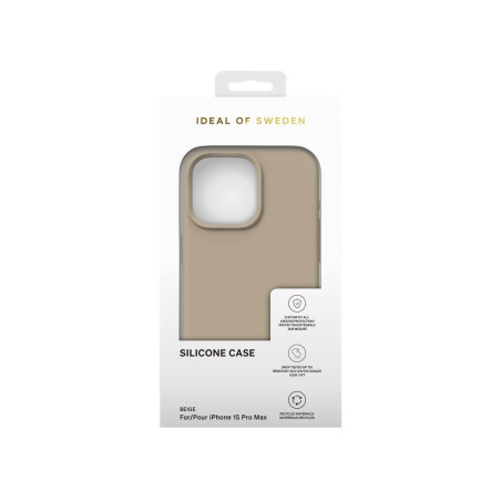 iDeal of Sweden - iPhone 15 PRO MAX Coque Silicone Beige
