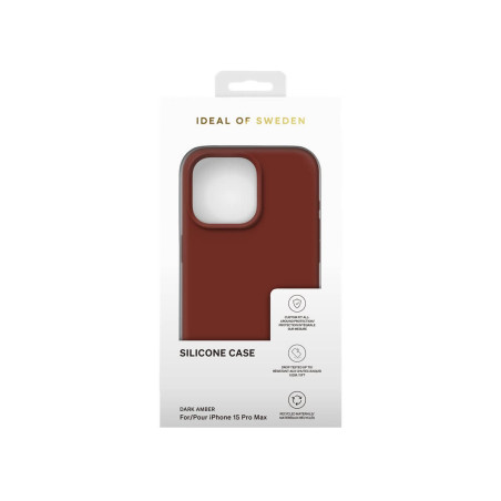 iDeal of Sweden - iPhone 15 PRO MAX Coque Silicone Dark Amber