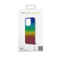iDeal of Sweden - iPhone 15 PRO Coque  Mirror Rainbow MagSafe