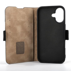 Mike Galeli -  iPhone 16 Plus Etui cuir FABIO Black FABIOIP16PLUS-01