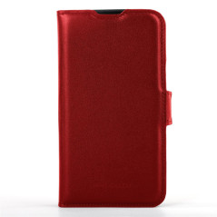 Mike Galeli -  iPhone 16 Plus Etui cuir FABIO cherry tomato Rouge