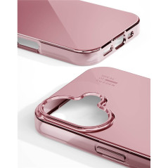 iDeal of Sweden - iPhone 16 Coque MagSafe Clear Case Mirror Rose Pink