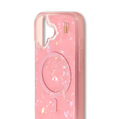 iDeal of Sweden - iPhone 16 Coque MagSafe PEARLIZED Pink Rose