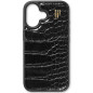 iDeal of Sweden - iPhone 16 Coque Vegan Leather MagSafe Black Croco