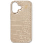 iDeal of Sweden - iPhone 16 Coque Vegan Leather MagSafe Warm Beige Croco