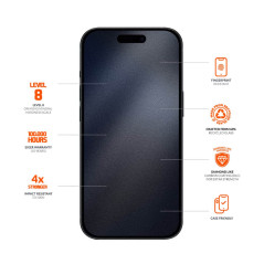 Eiger - iPhone 16 Plus/15 Plus/14 PRO MAX Protection écran MOUNTAIN GLASS ULTRA EDGE