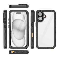 Eiger - iPhone 16 Plus Coque rigide AVALANCHE Noir integrale