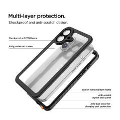 Eiger - iPhone 16 Plus Coque rigide AVALANCHE Nero