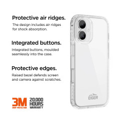 Eiger - iPhone 16 Plus Coque souple ICE GRIP Case Clair