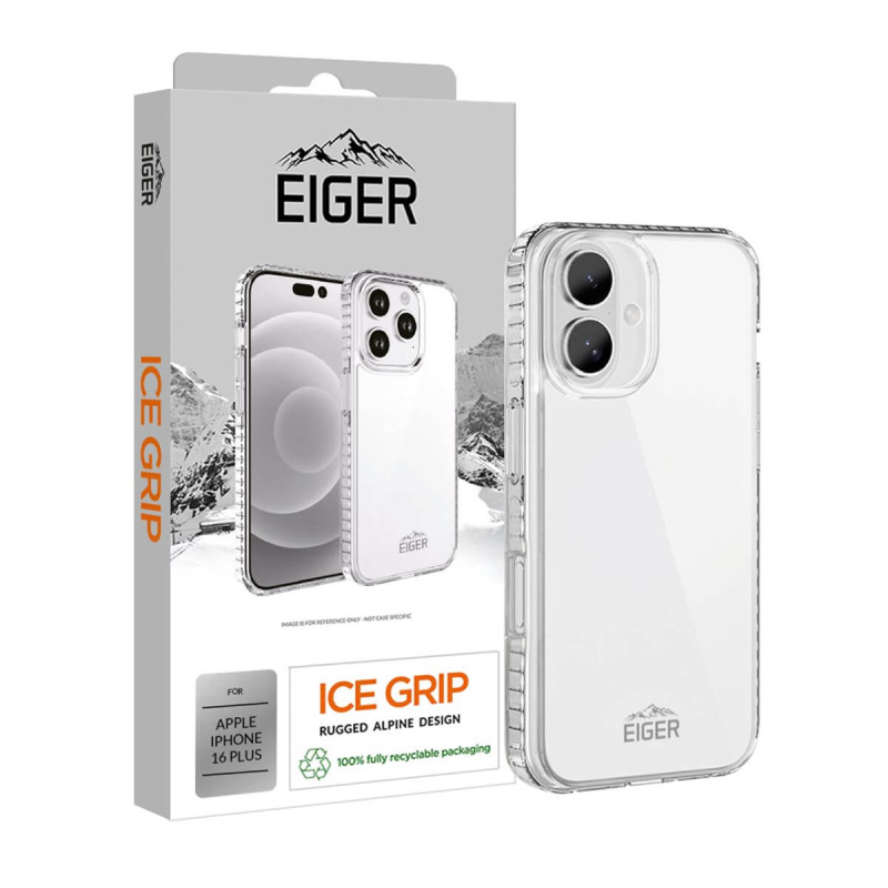 Eiger - iPhone 16 Plus Coque souple ICE GRIP Case Clair