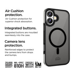 Eiger - iPhone 16 Plus Coque rigide MountainAir MagSafe Noir
