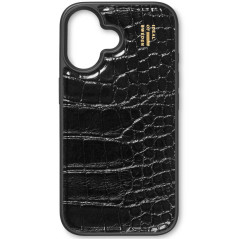 iDeal of Sweden - iPhone 16 Plus Coque Vegan Leather MagSafe Black Croco IDVLCMS-I2467-334