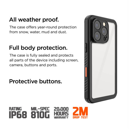Eiger - iPhone 16 PRO Coque rigide AVALANCHE Noir