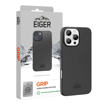 Eiger - iPhone 16 PRO Coque souple GRIP Case Noir (EGCA00613)